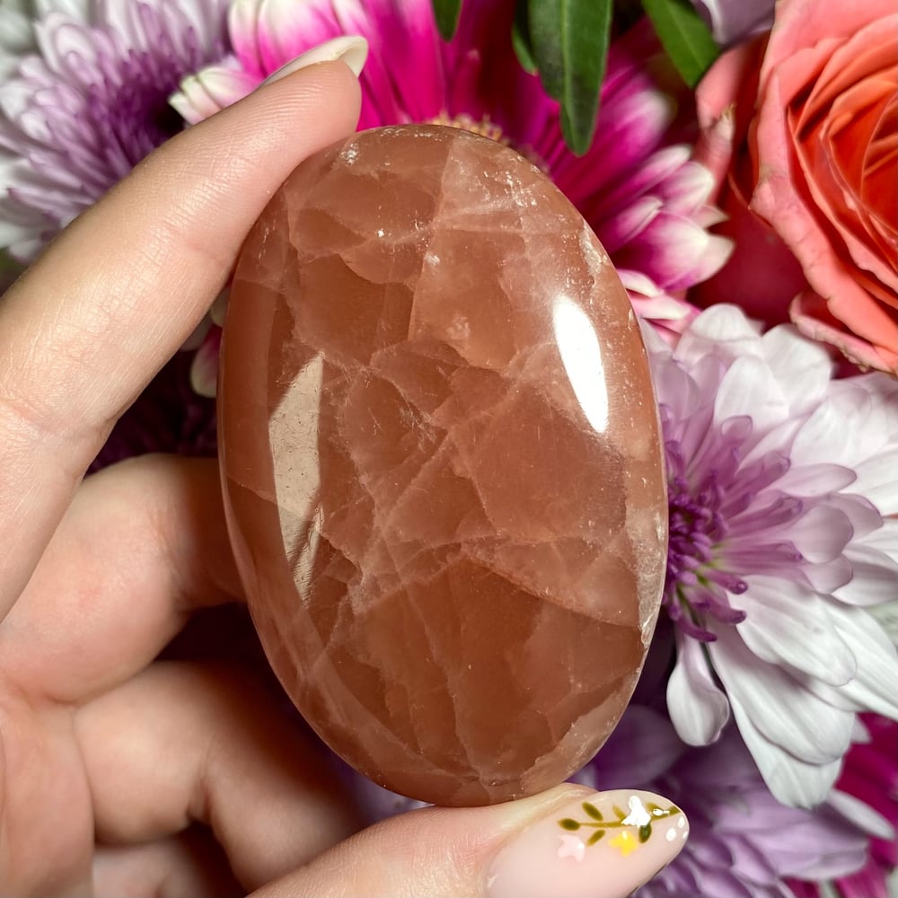 Image of Rose Calcite Palmstone