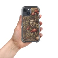 Image 13 of Boho Nature Cottagecore Inspired Hedgehogs Among Mushrooms Clear Case for iPhone®