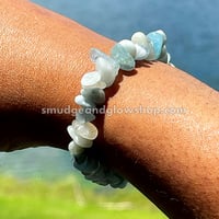 Image 3 of Aquamarine Chip Bracelet 
