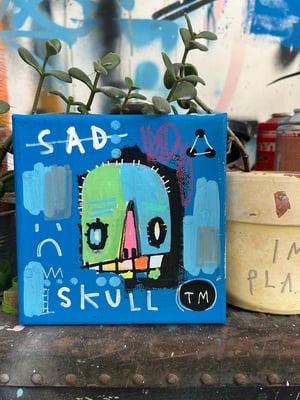 Image of Sad Skull canvas 