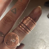 Image 1 of Copper adjustable custom ring