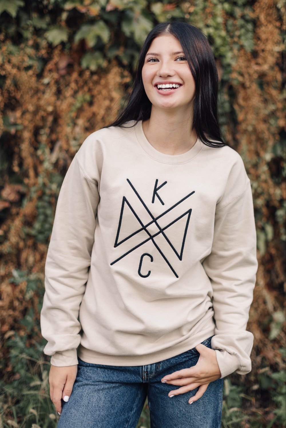 Image of KC CROSSROADS BONE CREWNECK 