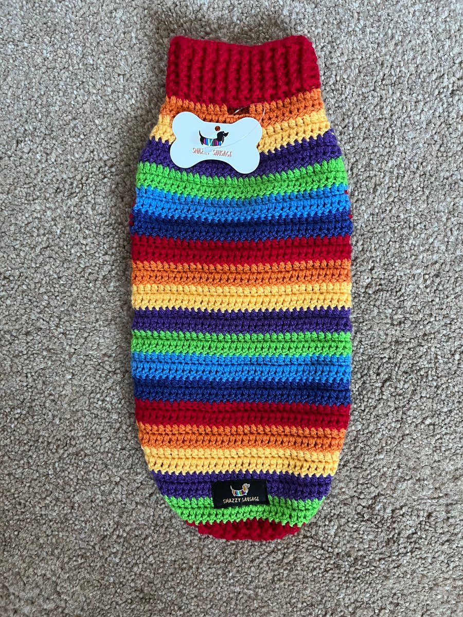 Snazzy Happy Rainbow Snazzy Sausage Dog Jumpers