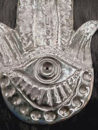 Image 3 of Hamsa Incense Burner Gunmetal