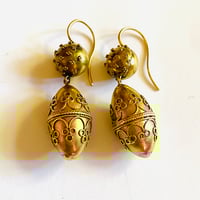 Image 2 of ETRUSCAN STYLE GOLD EARRINGS