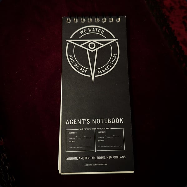 Image of Talamasca Agent Notebook