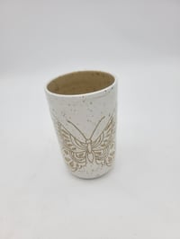 Image 3 of White Butterfly Tumbler 