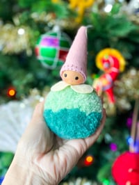 Image 3 of Wool PomPom Ornament #42