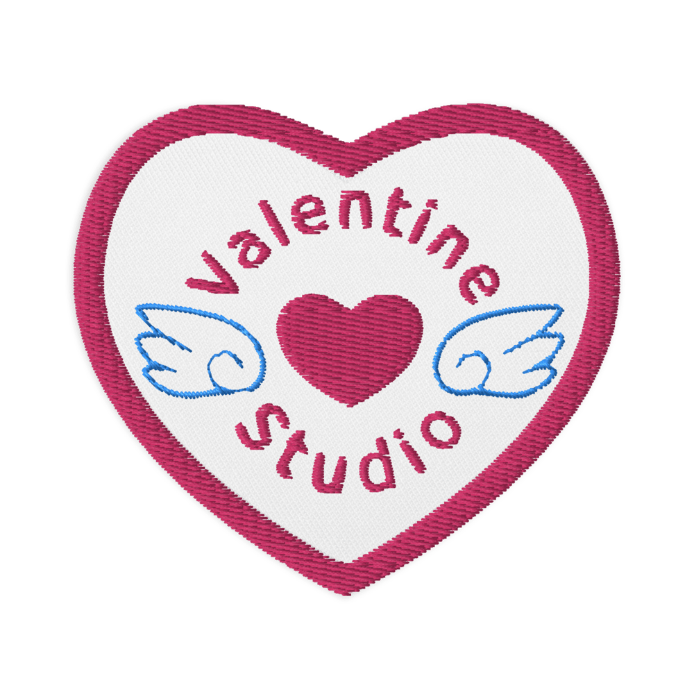 Image of Embroidered Logo Heart Patches