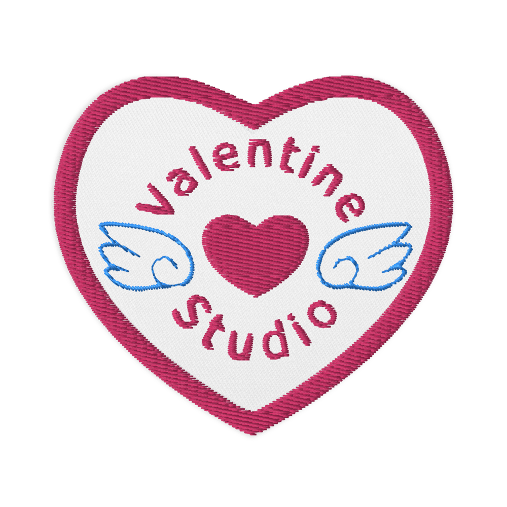Image of Embroidered Logo Heart Patches