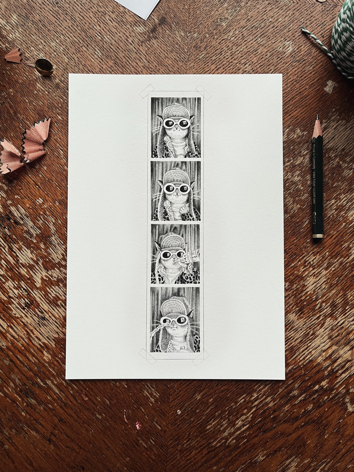 Image of Cat Cobain Print