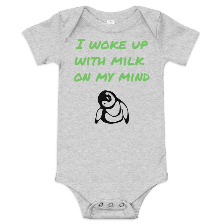 Milk On My Mind Baby Onesie Image 3