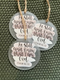 Be Still Frosted Acrylic Hanging Decoration 