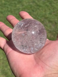 Image 13 of Clear Quartz Sphere With Rainbows #2923