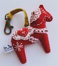 Bag Charm Dala Horse