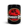 Jurassic Dad Black Glossy Mug
