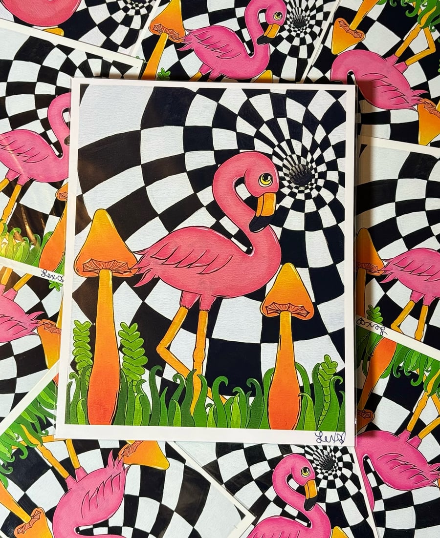 Image of Flamingo print 