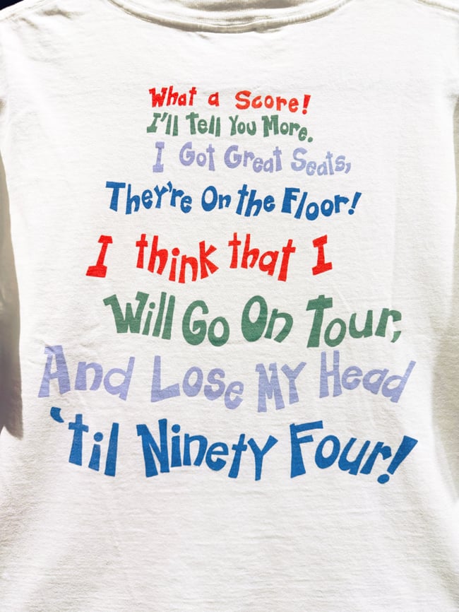 Grateful Dead 1993 Tour ‘Spinners’ Lot T-Shirt - Size L