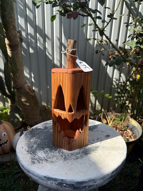 Image of Clear stain Jack o lantern