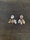 Image of Mixed Metal Oregon White Oak Leaf Zircon Jacket Earrings