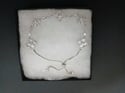 Silver& White Clover Fashion Bracelet