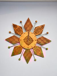 Image 1 of Tiki Starburst Clock