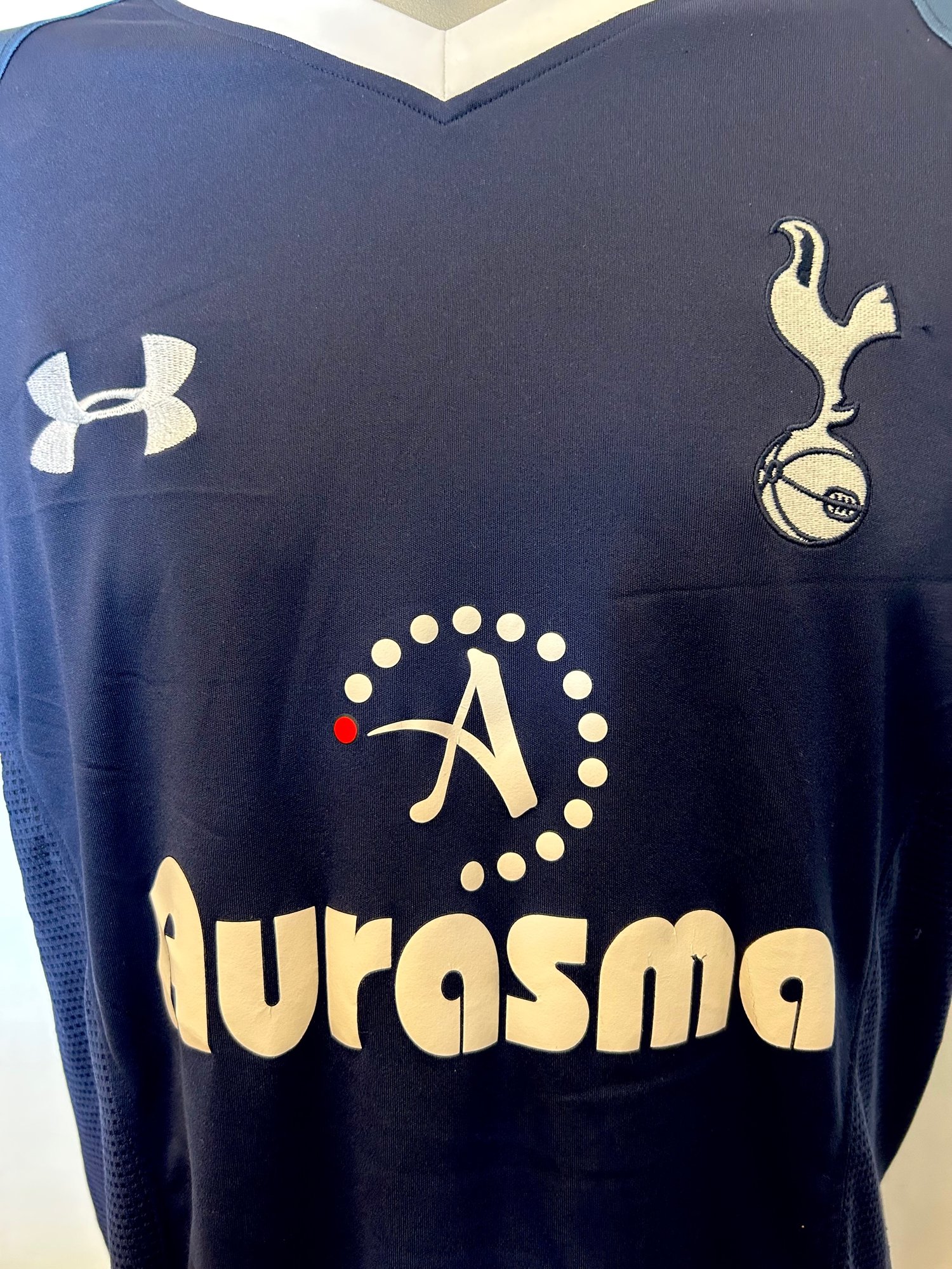 Image of Tottenham Hotspur “BALE 11” 2012/13 Away Shirt + PL patches (M)