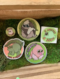 Image 1 of Squi Sticker and Pin Pack!