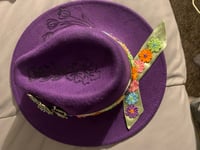 Image 2 of "Daughter of the King" Hand-Burned Panama Hat