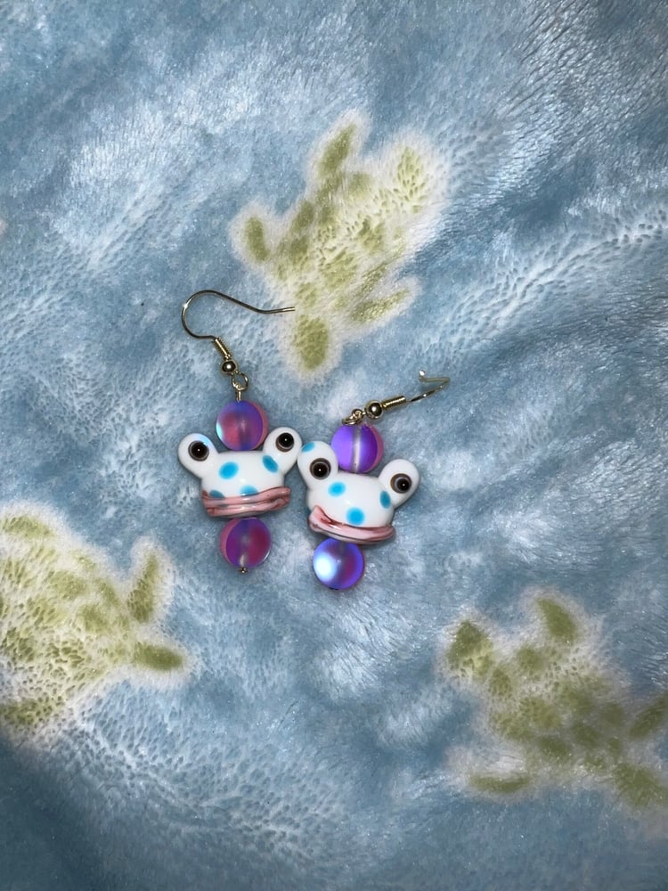 Image of Frog face earrings 