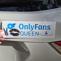 Image 1 of Only Fans Queen glossy bumper sticker 