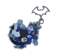 Image 1 of Ghost Type Protogen 3" Keychain