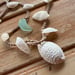 Image of Boho Molokai Shell Wrap Bracelet, Anklet, Necklace, Hawaiian Ark Shells, Seafoam Seaglass