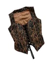 vintage tapestry corset vest