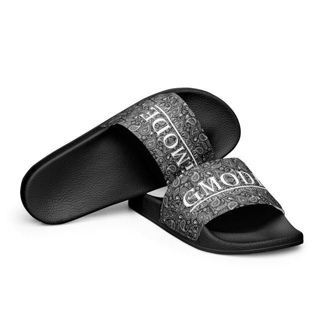Men’s Black Bandana slides