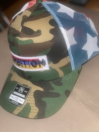 Image 4 of Trucker Camo & Stars Hat