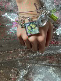 Image 1 of Adjustable Customize photo charm bangle for kids teens & adults 