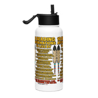 Image 1 of Stainless steel water bottle with a straw lid