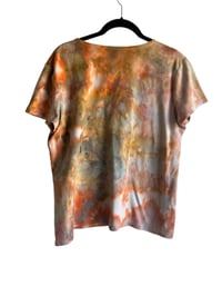 Image 5 of ♻️ UPCYCLED L Ladies Cotton Tee in Sedona Ice Dye