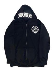 Image 4 of BLACK WWR ZIP UP HOODIE 