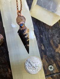 Image 2 of Electroformed palm root and kyanite dagger