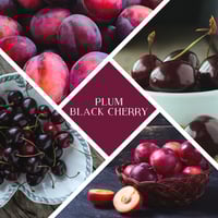 Image 2 of Recycled Glass - Plum & Black Cherry Soy Wax Candle