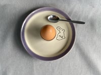 Image 6 of  Rabbit Decorated Egg Plate PURPLE 