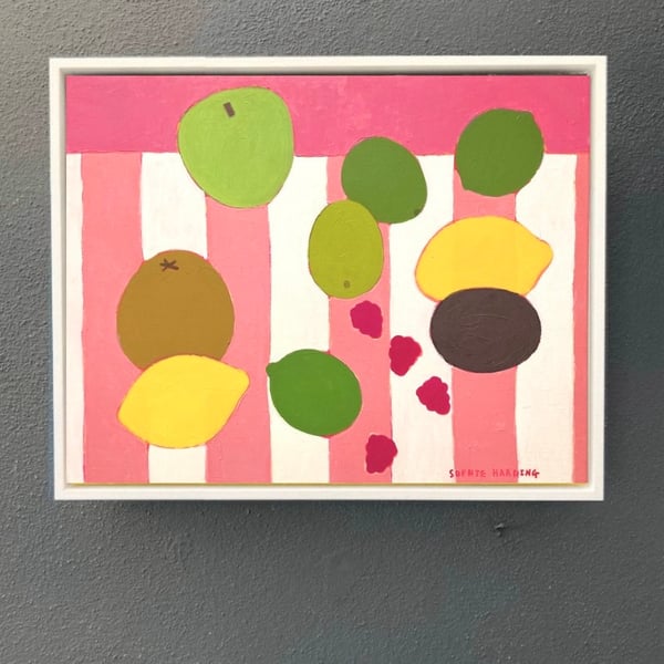 Image of Mixed Fruit on Stripes