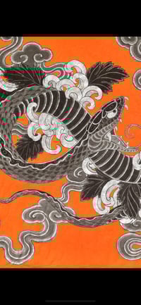 Image 2 of SNAKE ORANGE BACKGROUND 