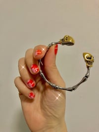 Image 4 of DOUBLE HEAD SKULL BANGLE