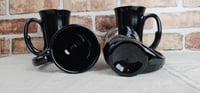 Image 8 of Set of 4 Black Amethyst Horn Mugs