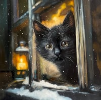 Image 1 of “Midnight Visitor" Original painting