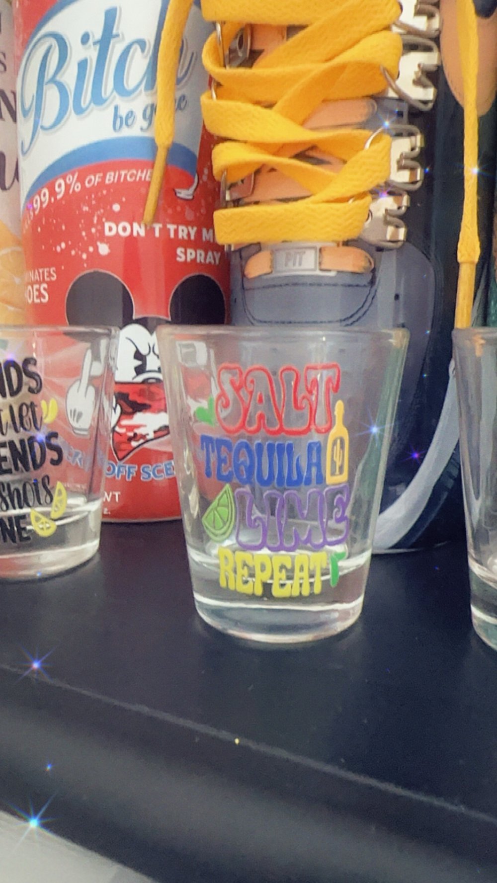 Image of Pick a custom Shot glass options are below