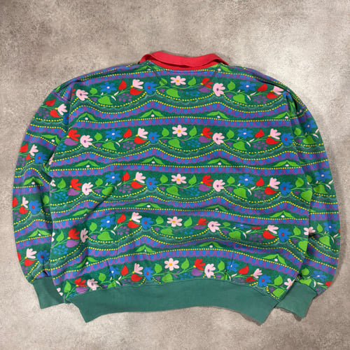 Image of 1980s Best Company 1/4 Button Up Sweatshirt, Size Large